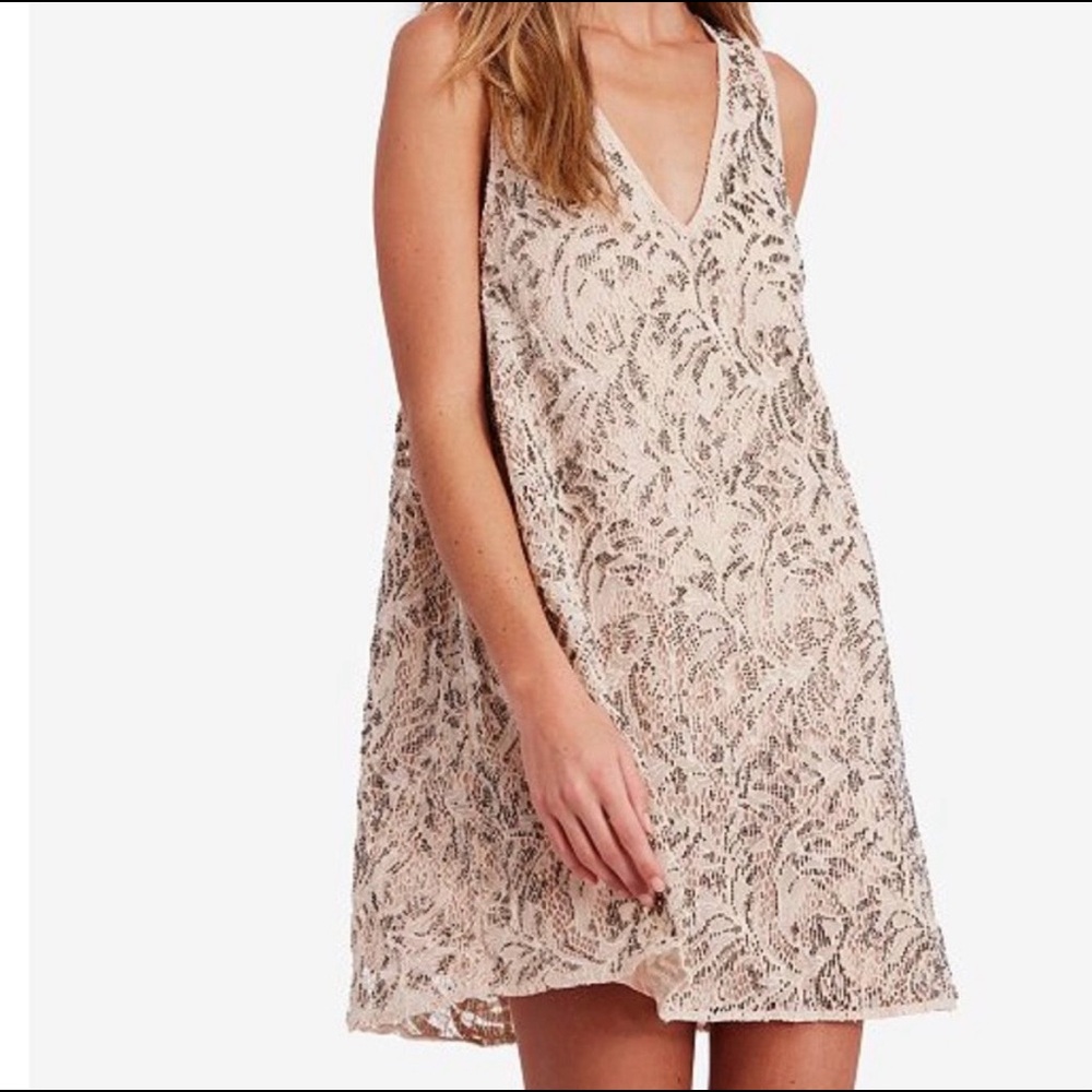 Free People sequined v neck sleeveless dress